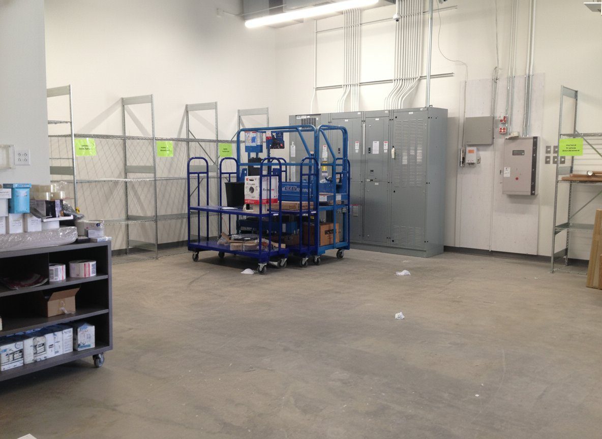 DSW entrance vestibule construction, Ithaca, NY